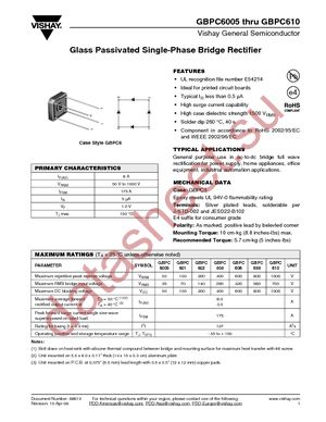 GBPC601-E4/51 datasheet  